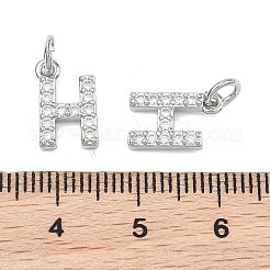 Pendentifs en laiton Shegrace avec micro-pavé de zircone cubique transparente&nbsp;XGRQ29531-394P-H