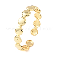 Латунь манжеты браслеты для женщин&nbsp;BJEW-C140-29G