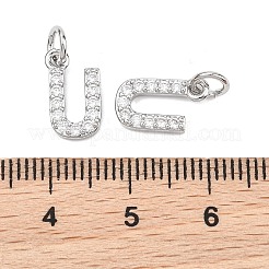 Pendentifs en laiton Shegrace avec micro-pavé de zircone cubique transparente&nbsp;XGRQ29119-394P-U