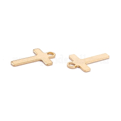 ステンレススチールチャーム201個  アルファベット  18KGP本金メッキ  文字.t  12x7.8x0.6mm  穴：1.4mm&nbsp;STAS-C021-06G-T