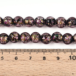 Ручной стеклянные фольга бисер пряди FOIL-N029-05A