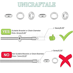 100 шт. кольцо 304 нержавеющая сталь европейские бусины STAS-UN0059-48
