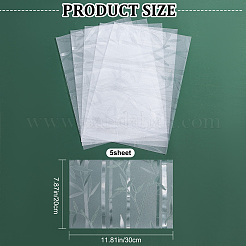 Films de confidentialité pour fenêtre de fenêtre en pvc 3d&nbsp;AJEW-GF0005-77C