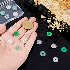 16 шт. 4 стиля: натуральный зеленый авантюрин&nbsp;G-DC0001-60