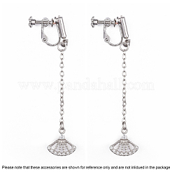 Латунный винт клипсы серьги выводы KK-N229-01C