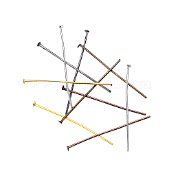 200 шт. 5 цвета железные плоские булавки с головкой IFIN-CJ0001-41