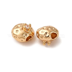 Латунные микропаве из прозрачного кубического циркония KK-Z112-23G