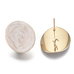 Серьги-гвоздики из экологически чистой железной эмали IFIN-N003-29B-M-NR