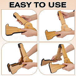 Supports de guitare pliables en bois et mousse EVA&nbsp;AJEW-WH0077-238