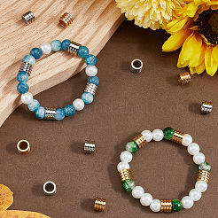 24 шт. 2-х цветные бусины из нержавеющей стали 304&nbsp;STAS-SC0009-34