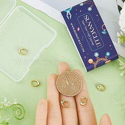 6 шт. латунные пружинные кольца-затворы KK-SC0003-80