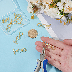 8шт латунные застежки&nbsp;KK-ME0002-32