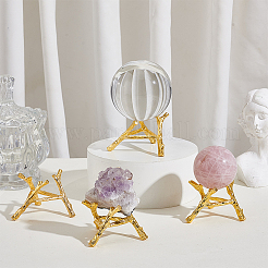 Держатели хрустальных шаров из сплава&nbsp;ODIS-WH0007-59A-G