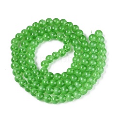Colliers de perles en verre transparent imitant les yeux de chat&nbsp;GLAA-Q110-01B-08