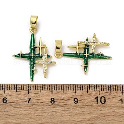 Латунные микро проложить кубического циркония подвески&nbsp;KK-F903-07G