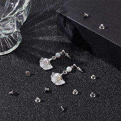 12 шт. Латунные гайки для ушей KK-BBC0016-30P