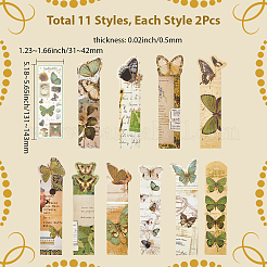 2 комплект из 20 шт бумажных закладок AJEW-SP0002-21B