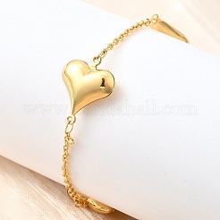 Браслеты из нержавеющей стали 304 для женщин BJEW-P354-01A-G