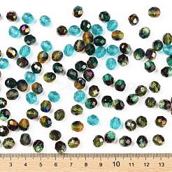 チェコのランプワークビーズ  多面カット  アナナス属  グリーン  7.5~8x8mm  穴：1.2mm  約120個/袋&nbsp;LAMP-O017-151-G1M8