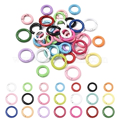 20 шт. окрашенные распылением кольца пружинных ворот из сплава&nbsp;FIND-YW0017-97