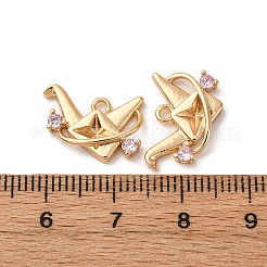 Латунные микро проложить кубического циркония подвески&nbsp;KK-Z112-06G