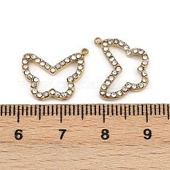 Подвески из нержавеющей стали 304 со стразами STAS-Z154-03G-04