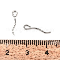 鉄の目のピン  ウェーブピン  プラチナ  20ゲージ  14x3x0.8mm  穴：1.6mm&nbsp;FIND-B028-03P