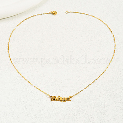 Модные ретро-кулоны с буквами из нержавеющей стали для женщин WP0779