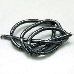 Немагнитные синтетический гематит бисер пряди G-K011-4x1mm-04