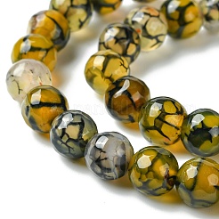 Природных вены драконов агат бисер нитей G-G445-8mm-03