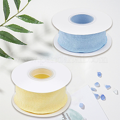 2 рулон двухцветной полиэстеровой гофрированной ленты для шитья и декорирования&nbsp;OCOR-CY0003-19B