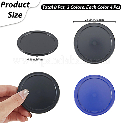 8 pz. 2 dischi da air hockey in plastica colorati&nbsp;AJEW-CN0006-59A