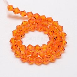 Chapelets de perles en verre bicone d'imitation de cristal autrichien&nbsp;LS-GLAA-F029-3x3mm-11