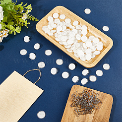 2 комплект прозрачных пластиковых бесшовных крючков AJEW-CP0008-87