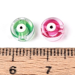 Печатные прозрачные акриловые бусины&nbsp;TACR-T030-22M