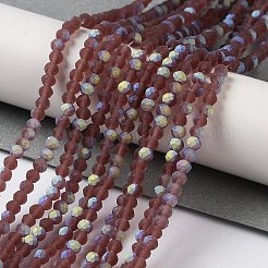 Chapelets de perles en verre imitation jade&nbsp;EGLA-YW0003-19A-10