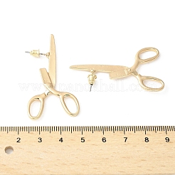 Серьги-гвоздики из сплава в форме ножниц для унисекс&nbsp;LS-EJEW-V006-06KCG