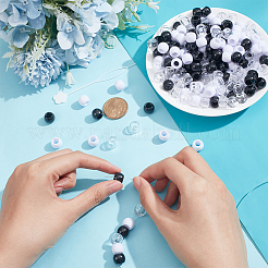 Рондель пластиковые бусины DIY-WH0011-44B