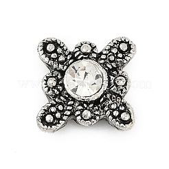 Бусины из сплава и страза FIND-A049-04AS