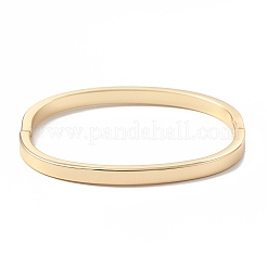 女性用真鍮エナメルヒンジ付きバングル  18KGP本金メッキ  ミックスカラー  内径：2-1/4インチ（5.7cm）&nbsp;BJEW-A134-03G