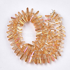 Стеклянные бусины с гальваническим покрытием &nbsp;EGLA-S176-05A-B04