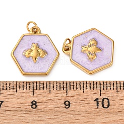 Подвески из нержавеющей стали 304 с эмалью&nbsp;STAS-U061-37G-C06