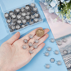 300 шт. колпачок для бусин из нержавеющей стали 304 STAS-UN0056-66