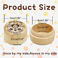 Буковая деревянная шкатулка с гравировкой «Мой первый локон» CON-WH0121-003