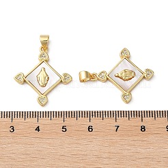 Латунные микро проложить кубического циркония подвески&nbsp;KK-D057-01G