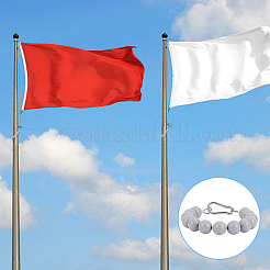 2 шт. акриловое и смоляное кольцо для крепления флагштока с веревкой&nbsp;AJEW-AN0007-39