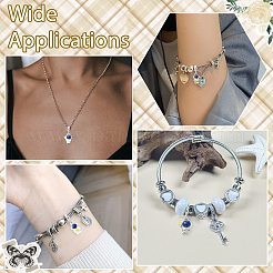 16 Stück 4 Stile Spray bedruckte Legierung europäischen baumeln Charms&nbsp;FIND-CJ0005-53