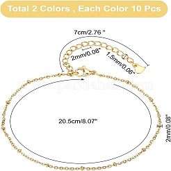 20 chaîne de câble en acier inoxydable 304&nbsp;AJEW-UN0001-15