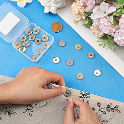 20 шт. 2-х цветные литые кнопки&nbsp;BUTT-GF0004-09