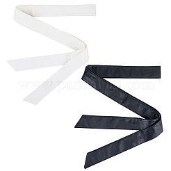 2 cinturón de piel sintética de dos colores para abrigo&nbsp;AJEW-CL0005-21A